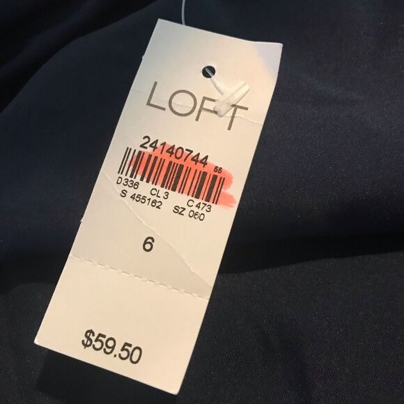 LOFT Pencil Skirt Women's Size 6 Blue & Yellow Plaid Knee-Length Workwear NWT - Picture 5 of 7